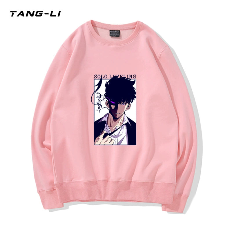 Men's Anime Logo Crew Neck Sweatshirt
