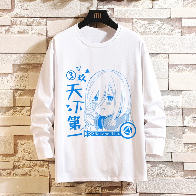 Women's Anime Print Long-sleeved T-shirt