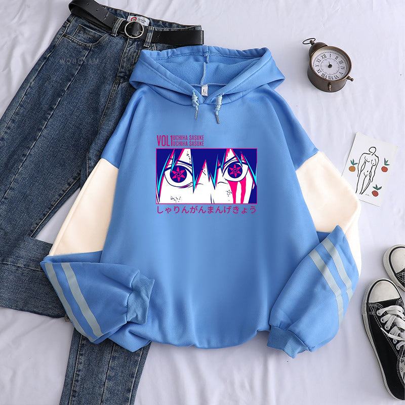 Casual Unisex Sasuke Printed Loose Hoodie