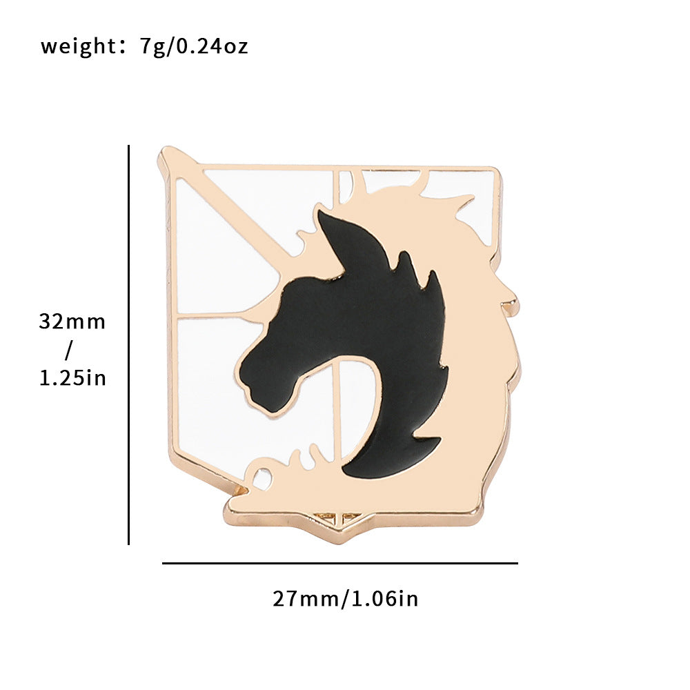 Anime Metal Brooch Badge