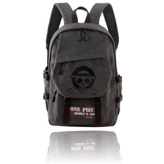 Trendy Anime Logo Canvas Backpack