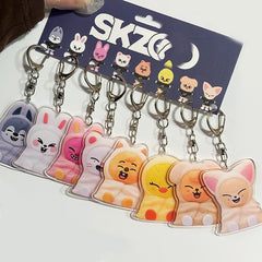 Blanket SKZ Doll Acrylic Pendant Keyring Set