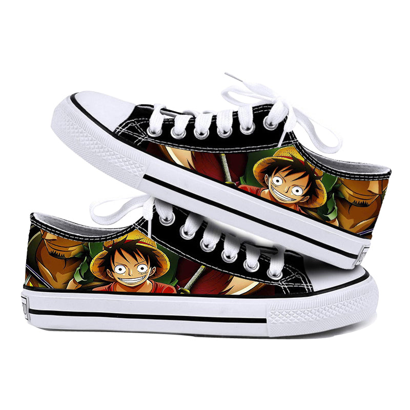 Trendy Low-top Anime Printed Board Shoes