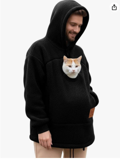 Cozy Cat Pouch Hoodie – Wearable Pet Carrier