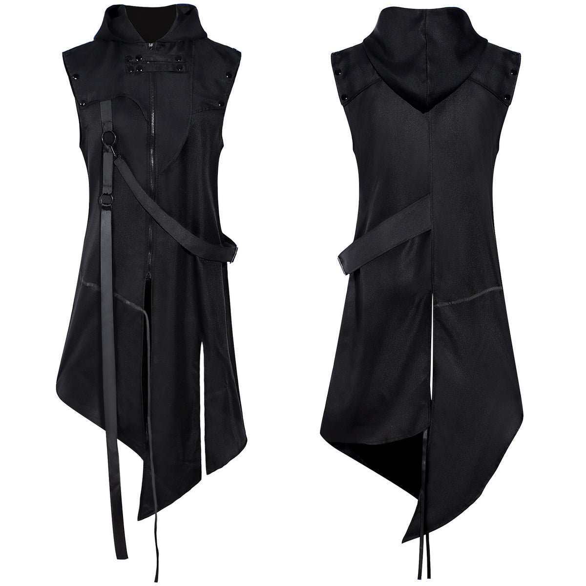 Men's Gothic Style Irregular Trench Coat COS Jacket