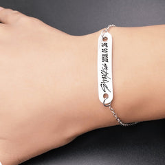 SKZ Name Birthday Stainless Steel Bracelet