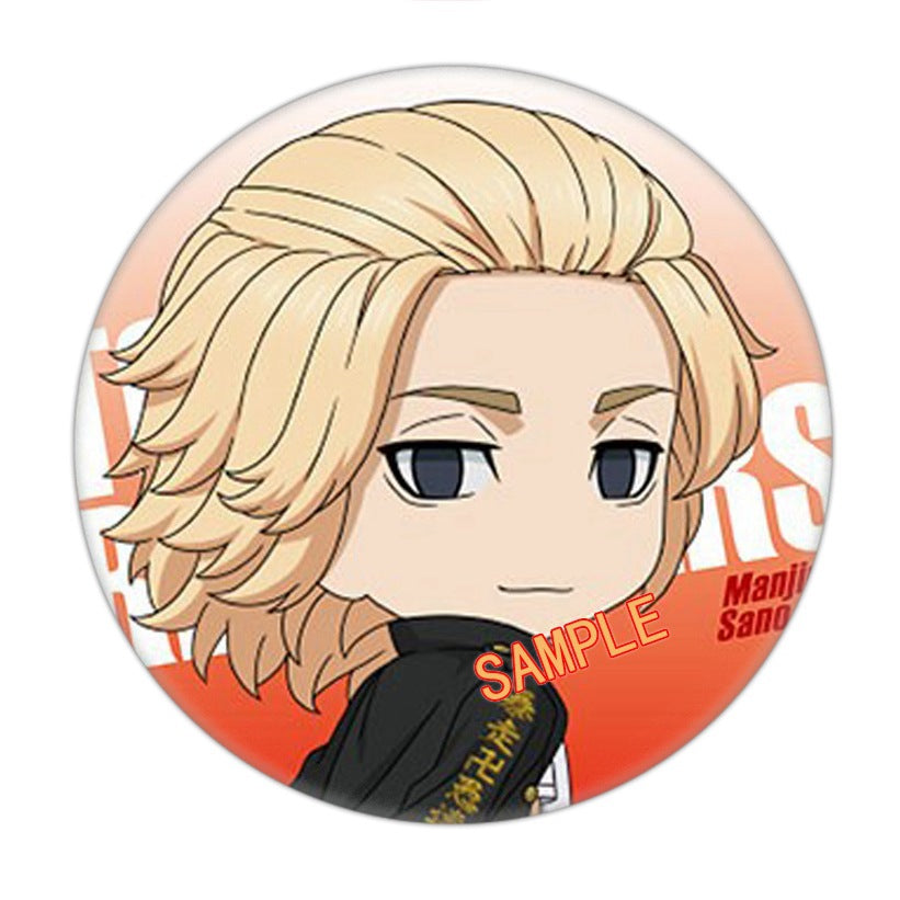 Cute Anime Round Badge