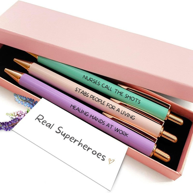 Inspiring 3 Press Pen Set Gift Box