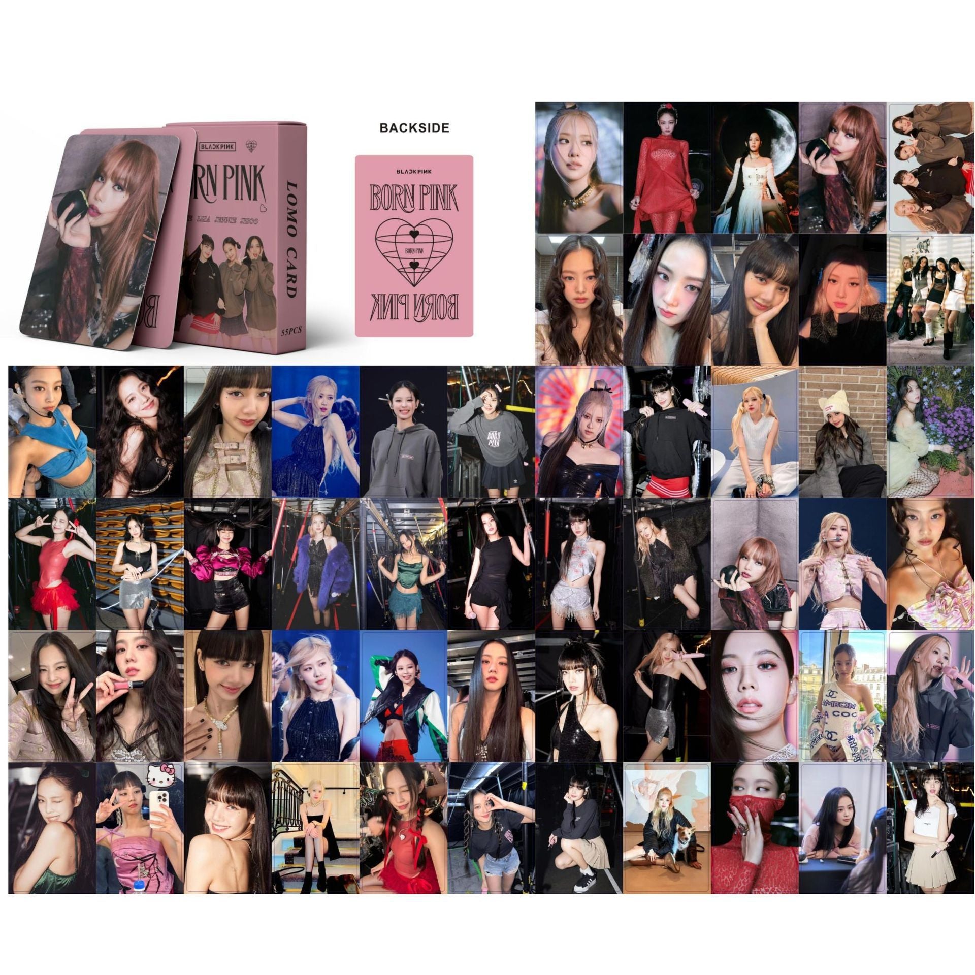 55 KPOP Lisa Rose PhotoCards