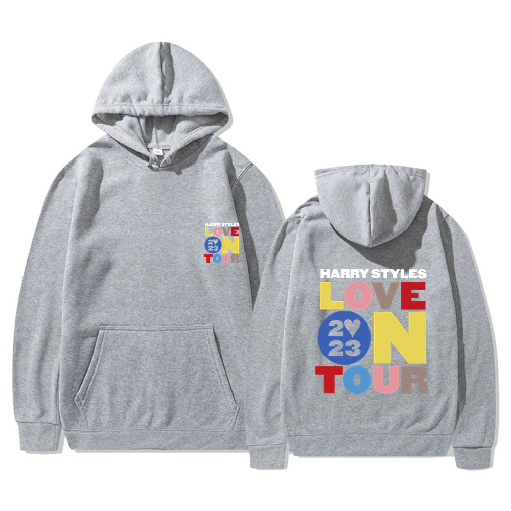 Unisex Love on Tour Printed Loose Pullover Hoodie