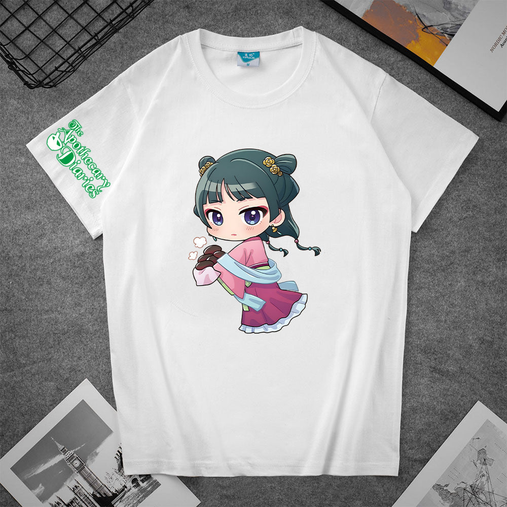 Trendy Girl's Anime Short Sleeve T-Shirt