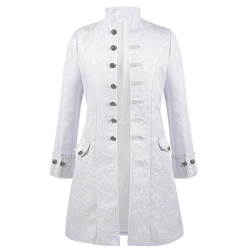Rococo Baroque Style Luxury Long Jacket