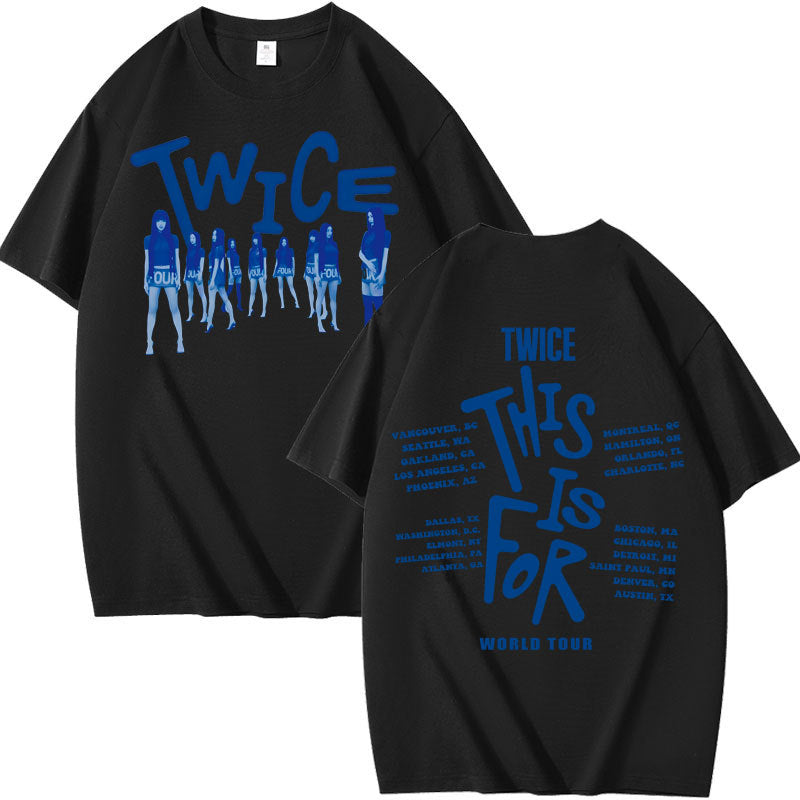 Twice THIS IS FOR WORLD TOUR Printed T-shirt