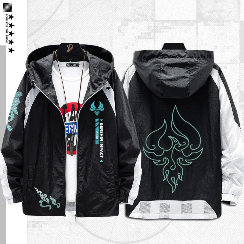 Versatile Game Thin Hooded Sunscreen Jacket