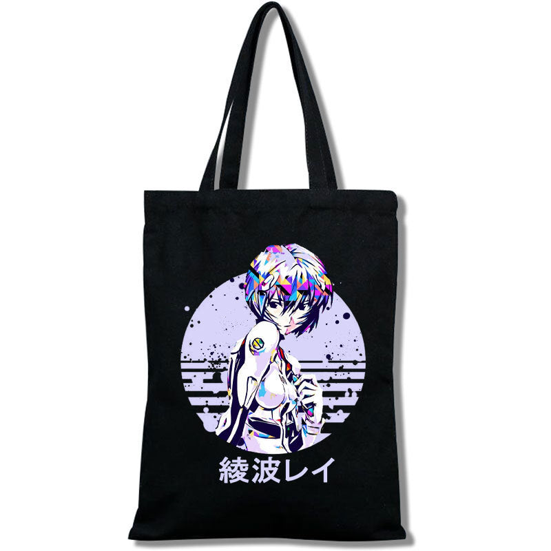 EVA Printed Canvas Shoulder Tote Bag