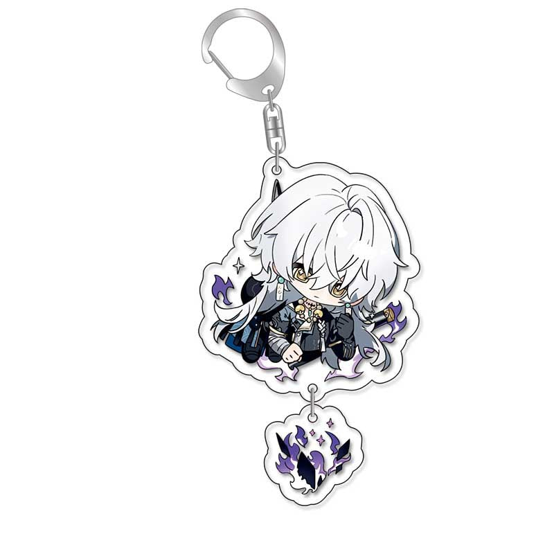 Double-sided Game Keychain Pendant