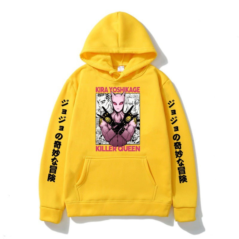 Unisex Jojo Graphic Print Relaxed Anime Hoodie