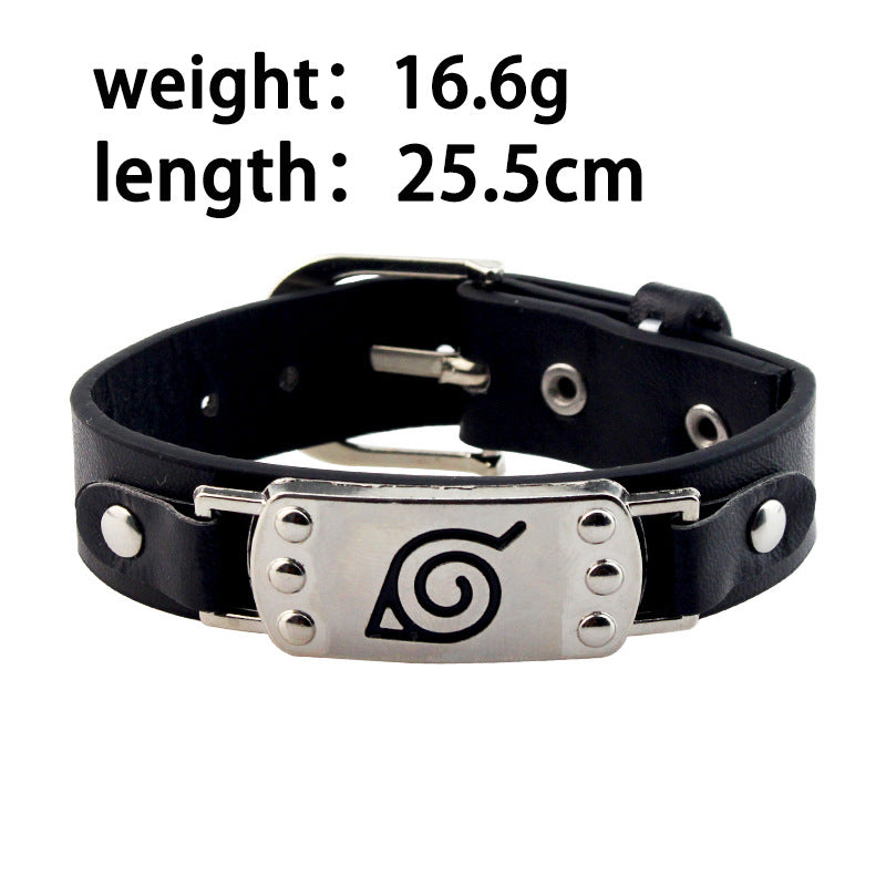 Punk Anime Leather Bracelet