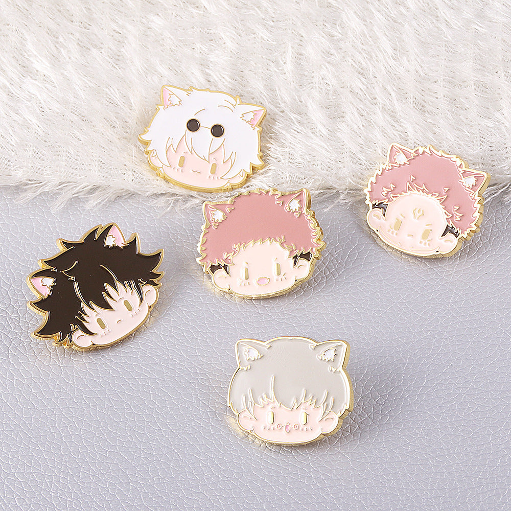 Anime Cartoon Character Brooch Keychain