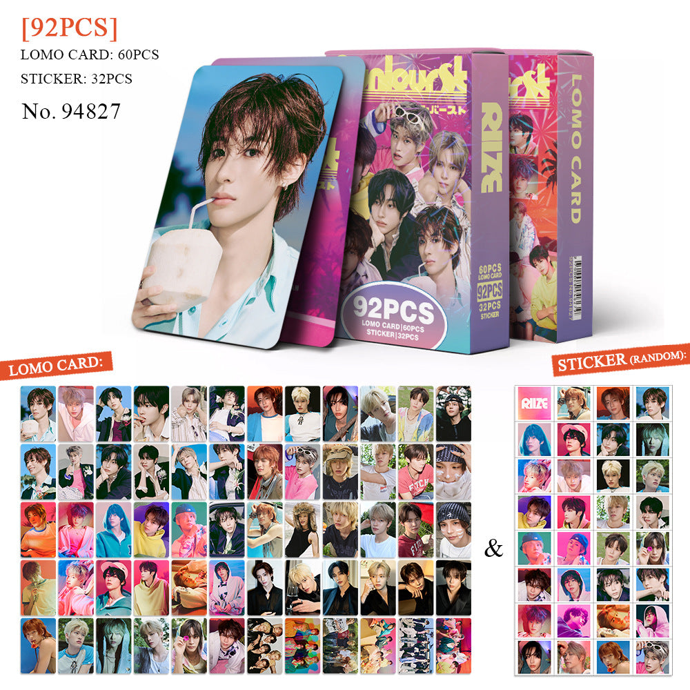 RIIZE "Sunburst" Photocards + Stickers (92pcs)