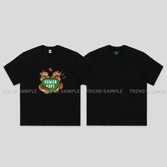 JHOPE HUMAN HOPE Printed Short-sleeved Top