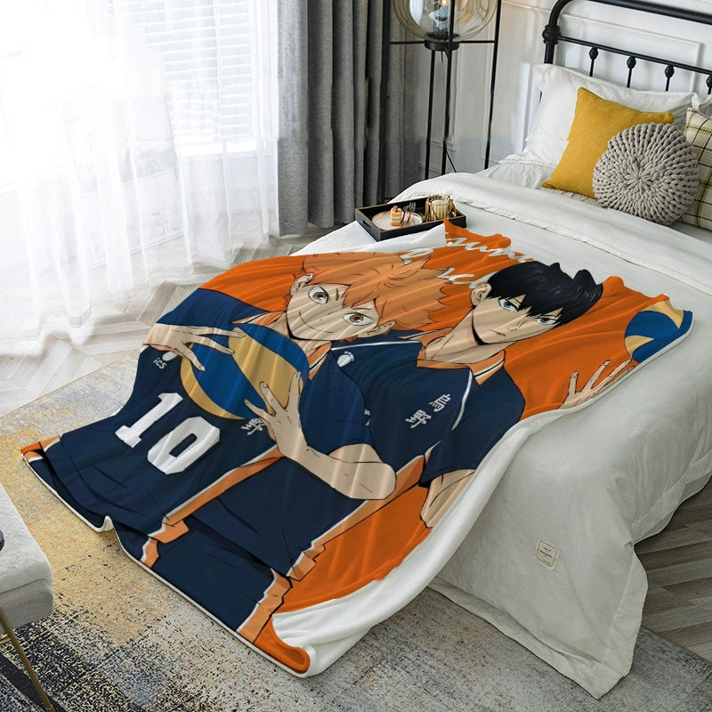 Hinata Anime Pattern Nap Blanket