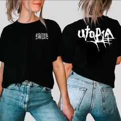 Kpop Tour Logo Printed Cotton T-shirt