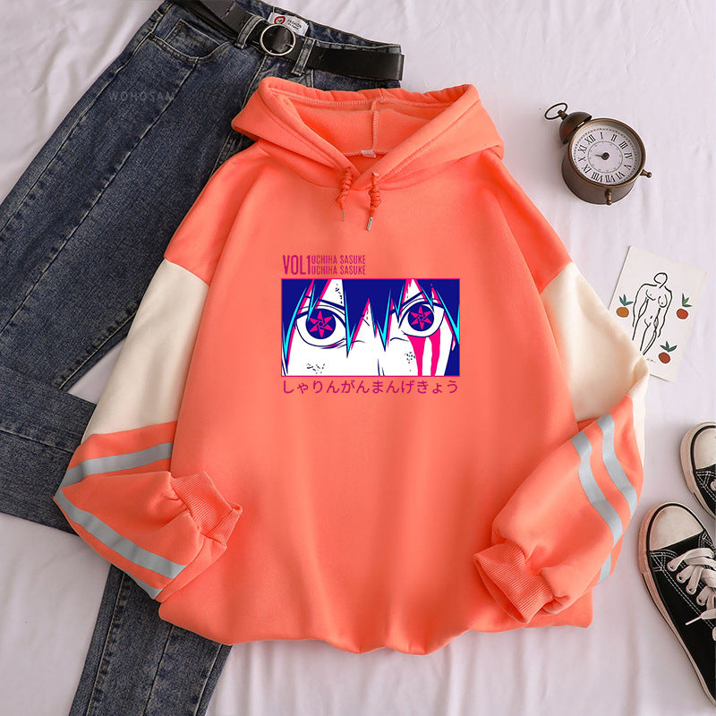 Casual Unisex Sasuke Printed Loose Hoodie