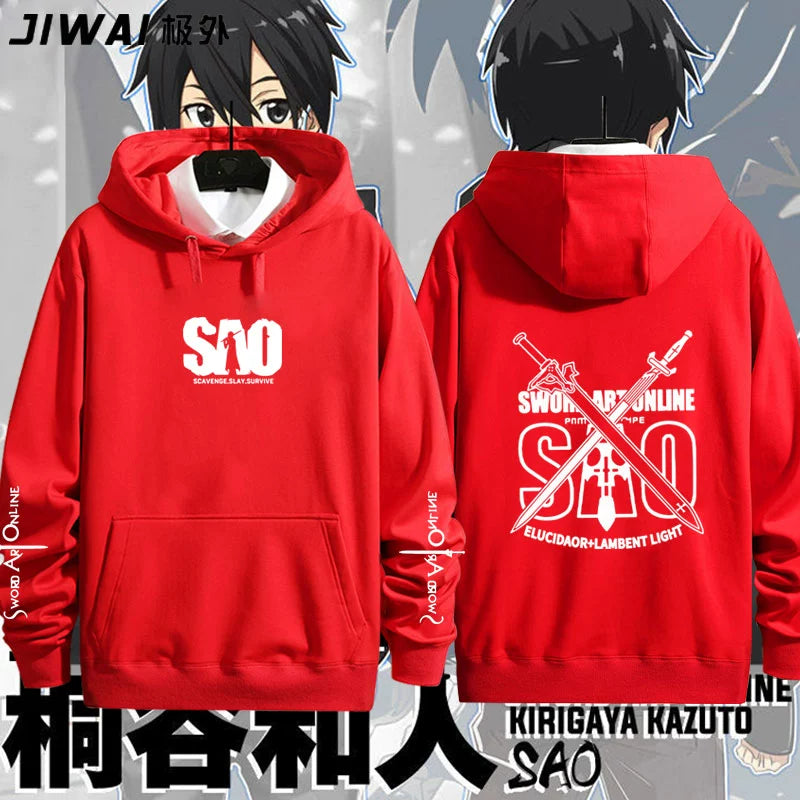 Unisex Anime Pattern Print Cos Hoodie