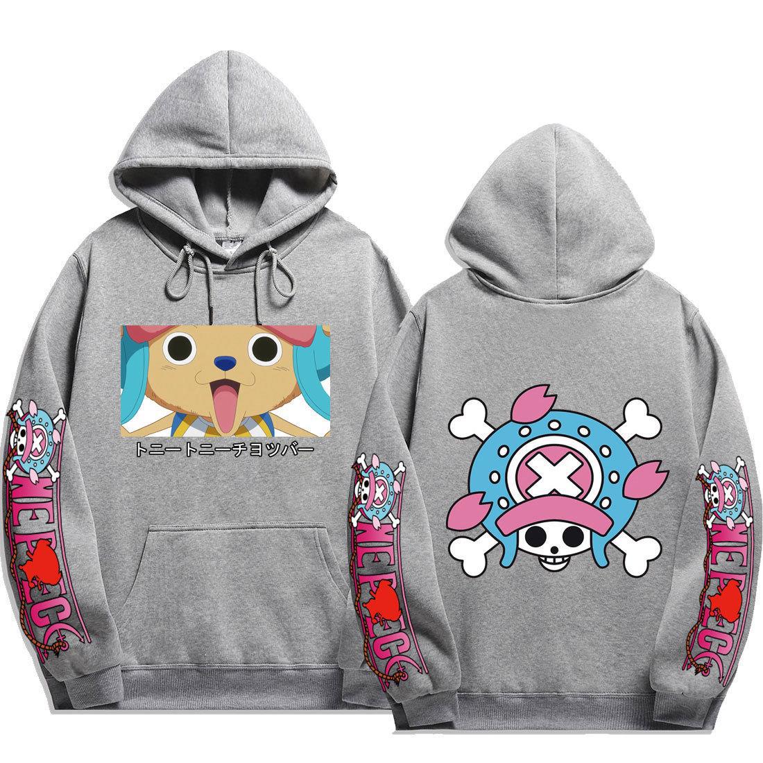 Unisex Cute Chopper Printed Loose Hoodie