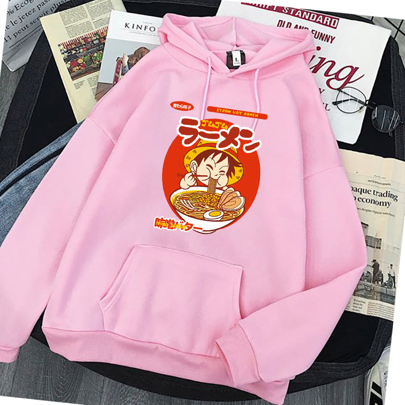 Unisex Creative Luffy Printed Casual Hoodie