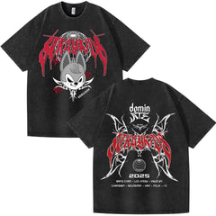 Trendy Kpop Logo Dominate Washed T-shirt