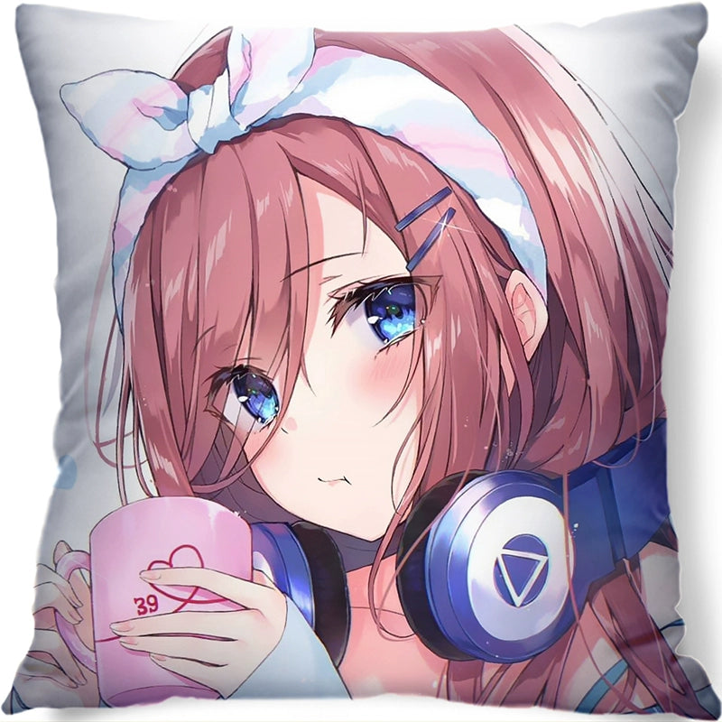 Nakano Anime Throw Pillow