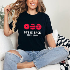 BANGTAN IS BACK Printed Round Neck T-shirt