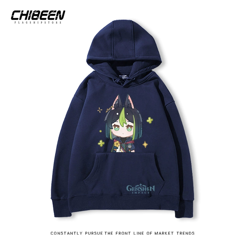 Unisex Game Cartoon Print Casual Hoodie