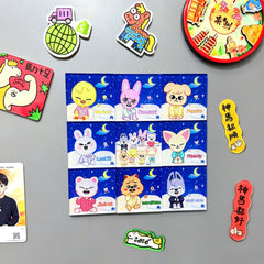 SKZ Cartoon Acrylic Fridge Magnet