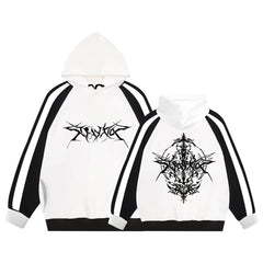 Women's KPOP ATE Logo Casual Fleece Hoodie