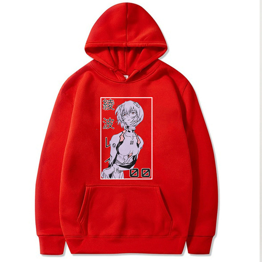 Casual Eva Rei Print Loose Hoodie