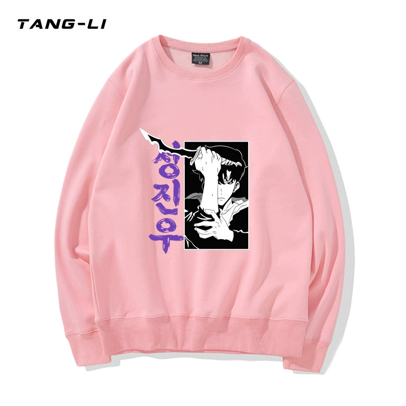 Men's Anime Logo Crew Neck Sweatshirt