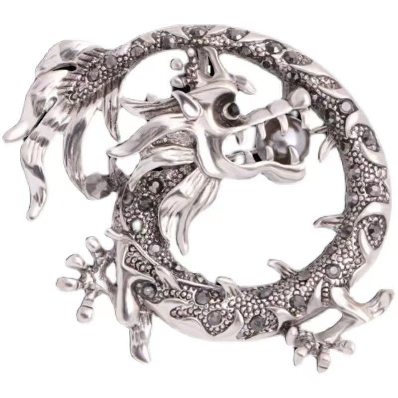 Retro Cartoon Dragon Shape Brooch