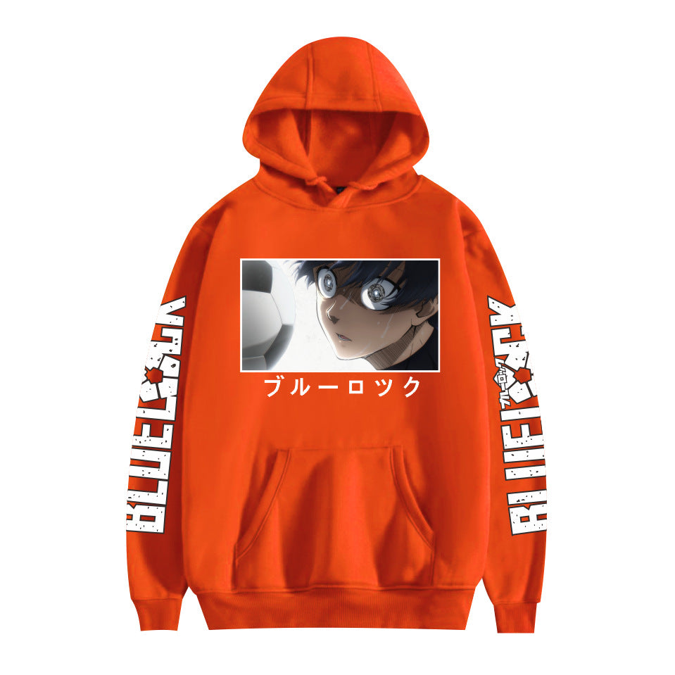 Casual Anime Print Loose Pullover Hoodie