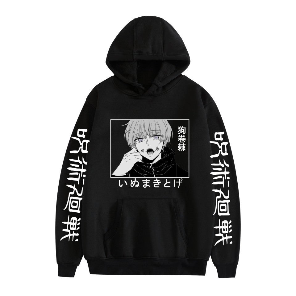 Unisex Anime Graphic Printed Pullover Hoodie