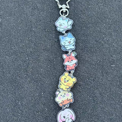 KPOP Cartoon String Key Chain Pendant