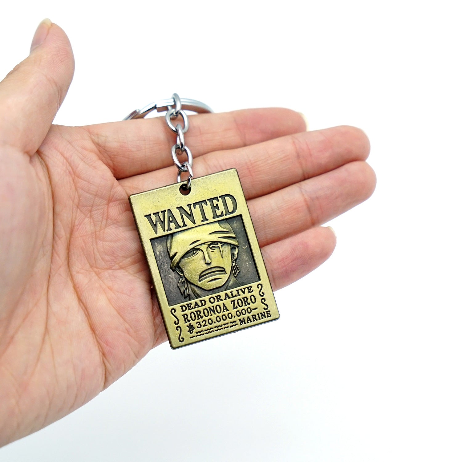 Trendy Anime Luffy Wanted Keychain