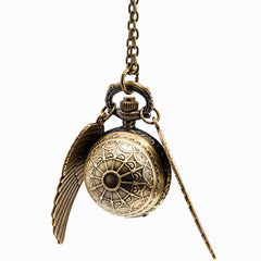 Quidditch Flip Pocket Watch Necklace