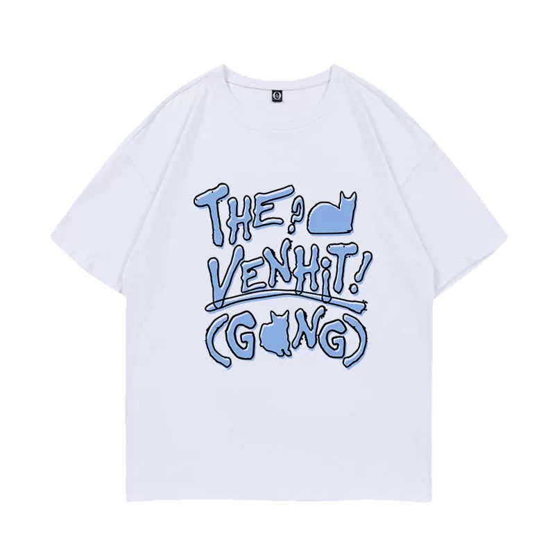 RYO Same Graphic Cotton Printed Crew Neck Top