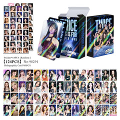 124PCS TWICE THIS IS FOR Holographic Photocard Sticker