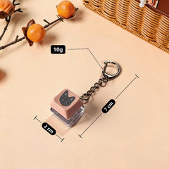 Luminous ATE Keycap Keychain Pendant