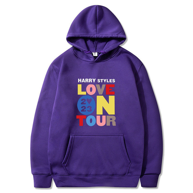 Unisex Love on Tour Casual Pullover Hoodie