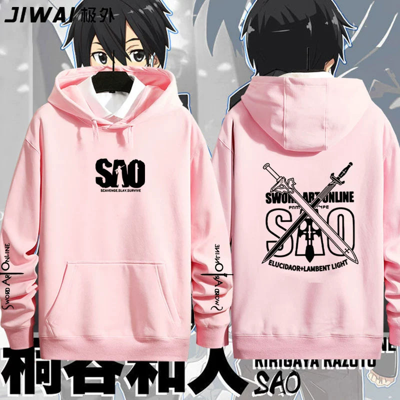 Unisex Anime Pattern Print Cos Hoodie